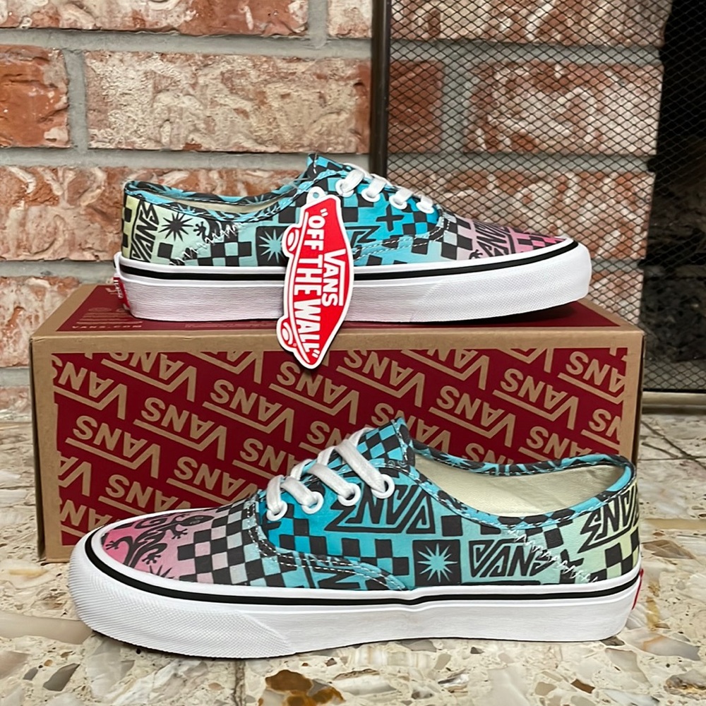 Vans Classic Authentic Sf tribal checkered multiple colors true white